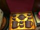 250cc Handmade Yixing Zisha Clay ấm trà Set hộp quà tặng Purple Grit