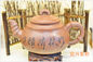Handyade Trung Quốc Yixing Zisha Teapot Màu vàng với Trung Quốc Từ Khắc