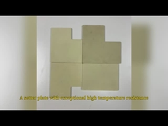 Máy chế màu vàng Zirconium oxide mảng gốm chống mòn tùy chỉnh